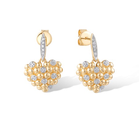 14KYW Earrings Diamond (E320281DIA14KYW)