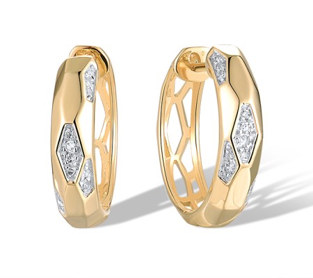 14KYW Earrings Diamond (E320295DIA14KYW)