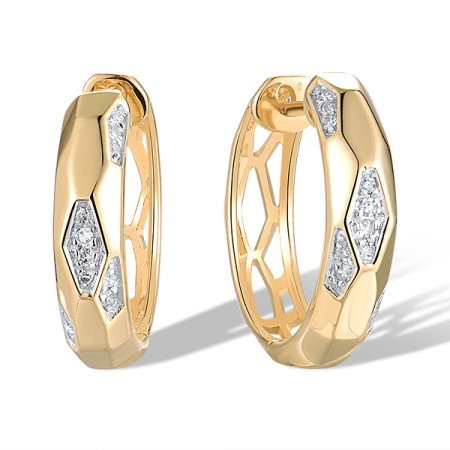 14KYW Earrings Diamond (E320295DIA14KYW)