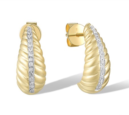 14KYW Earrings Diamond (E320334DIA14KYW)