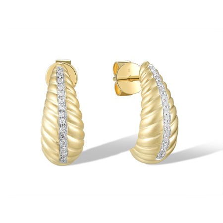 14KYW Earrings Diamond (E320334DIA14KYW)