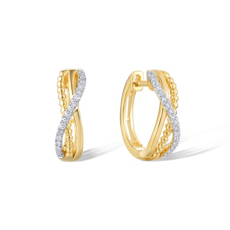 14KYW Earrings Diamond (E320365DIA14KYW)