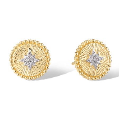 14KYW Earrings Diamond (E320372DIA14KYW)