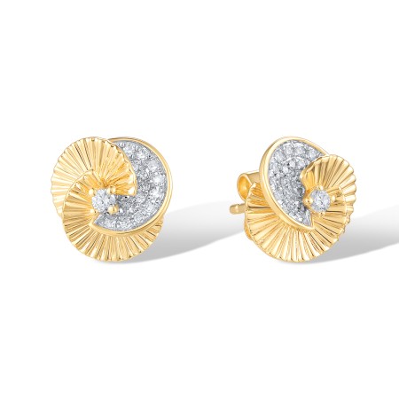 14KYW Earrings Diamond (E320376DIA14KYW)