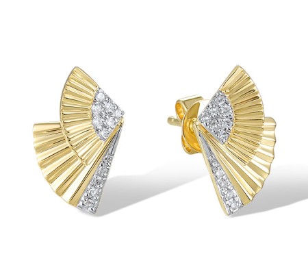 14KYW Earrings Diamond (E320377DIA14KYW)
