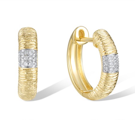 14KYW Earrings Diamond (E320379DIA14KYW)