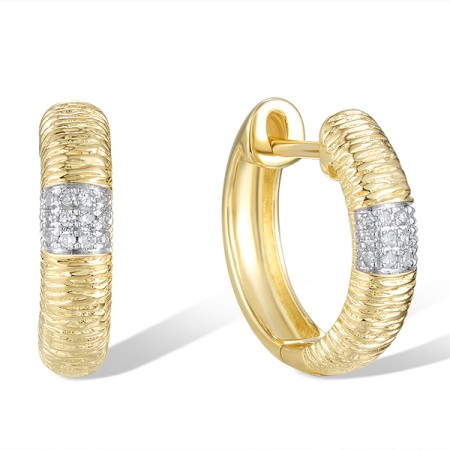 14KYW Earrings Diamond (E320379DIA14KYW)