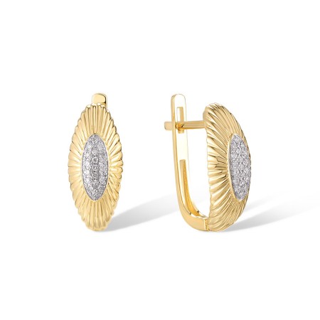 14KYW Earrings Diamond (E320380DIA14KYW)