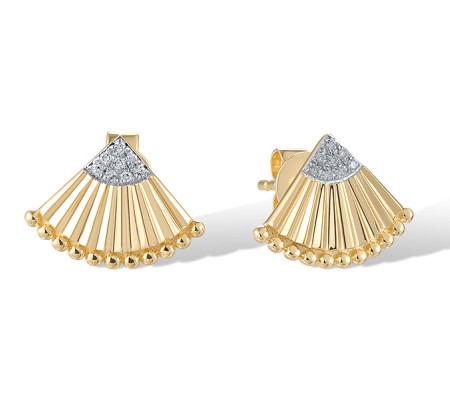 14KYW Earrings Diamond (E320381DIA14KYW)