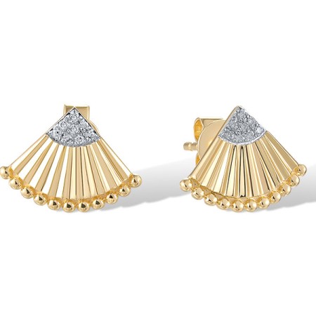 14KYW Earrings Diamond (E320381DIA14KYW)