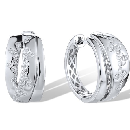 Sterling Silver Earrings White Cubic Zirconia (E320404WCZSL925)