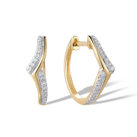 14KYW Earrings Diamond (E320461DIA14KYW)