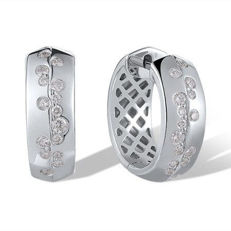 Sterling Silver Earrings White Cubic Zirconia (E320490WCZSL925)