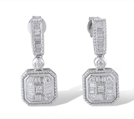 14KW Earrings Diamond (E320577DIA14KW)