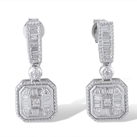 14KW Earrings Diamond (E320577DIA14KW)
