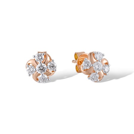 14KRW Earrings Diamond (E320581DIA14KRW)