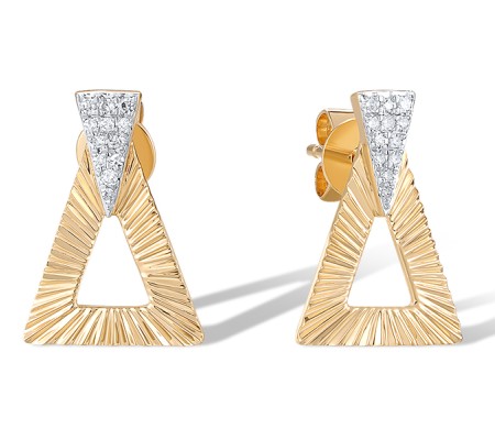 14KYW Earrings Diamond (E320659DIA14KYW)