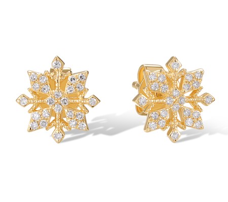 14KY Earrings Diamond (E320679DIA14KY)