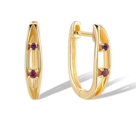 14KY Earrings Amethyst,Rhodolite Garnet (E320738AMR14KY)