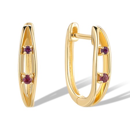 14KY Earrings Amethyst,Rhodolite Garnet (E320738AMR14KY)