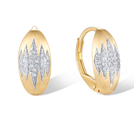 14KYW Earrings Diamond (E320759DIA14KYW)