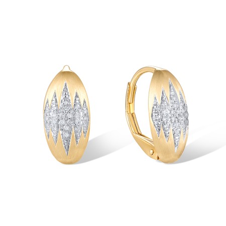 14KYW Earrings Diamond (E320759DIA14KYW)