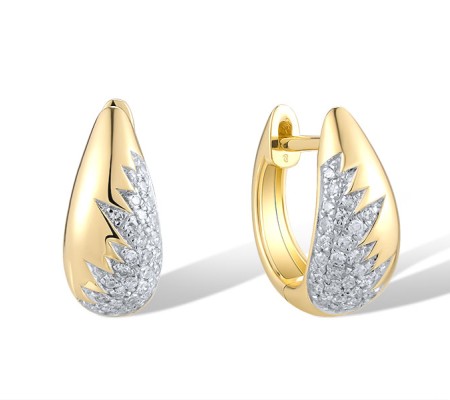 14KYW Earrings Diamond (E320762DIA14KYW)