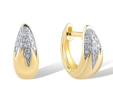 14KYW Earrings Diamond (E320763DIA14KYW)