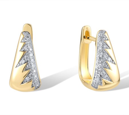 14KYW Earrings Diamond (E320764DIA14KYW)