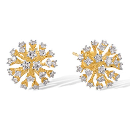14KYW Earrings Diamond (E320770DIA14KYW)