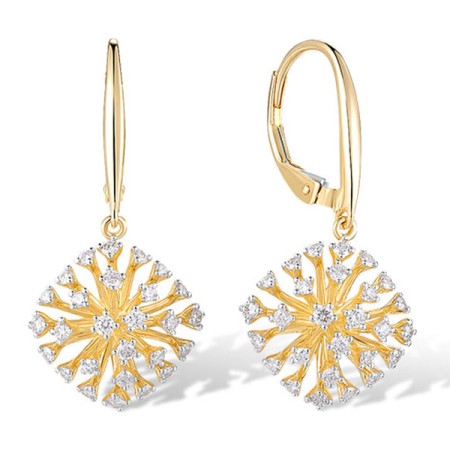 14KYW Earrings Diamond (E320785DIA14KYW)