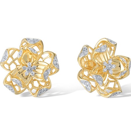 14KYW Earrings Diamond (E320786DIA14KYW)