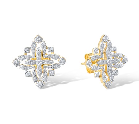 14KYW Earrings Diamond (E320922DIA14KYW)