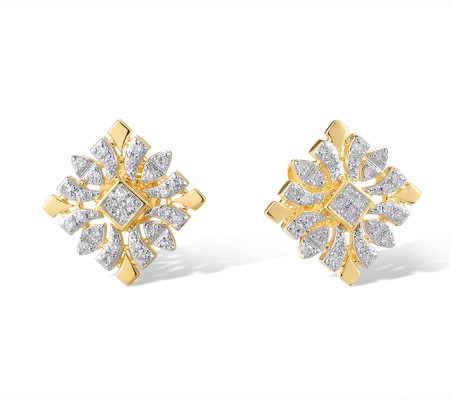 14KYW Earrings Diamond (E320926DIA14KYW)
