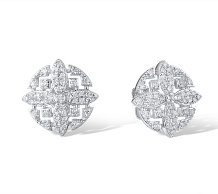 14KW Earrings Diamond (E320927DIA14KW)
