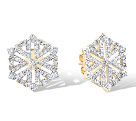 14KYW Earrings Diamond (E320929DIA14KYW)