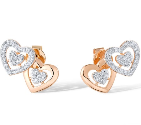 14KRW Earrings Diamond (E321044DIA14KRW)