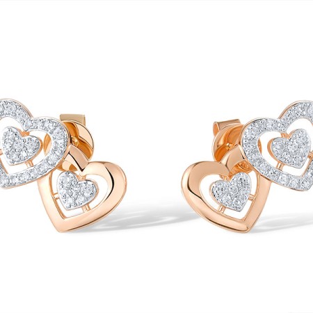14KRW Earrings Diamond (E321044DIA14KRW)