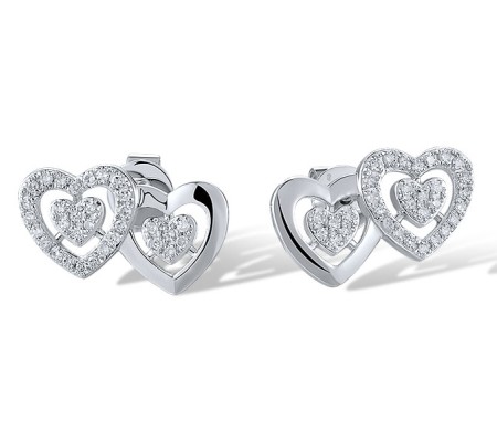 14KW Earrings Diamond (E321044DIA14KW)