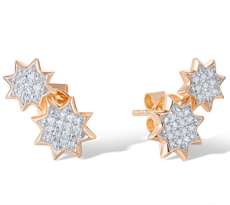 14KRW Earrings Diamond (E321045DIA14KRW)