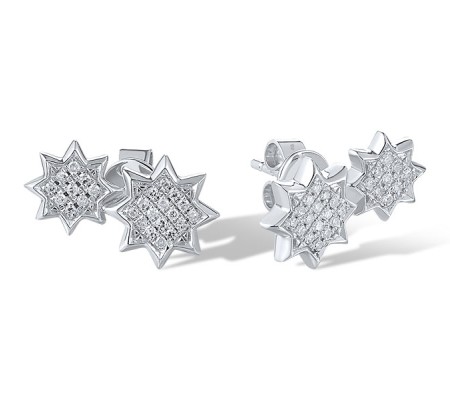 14KW Earrings Diamond (E321045DIA14KW)