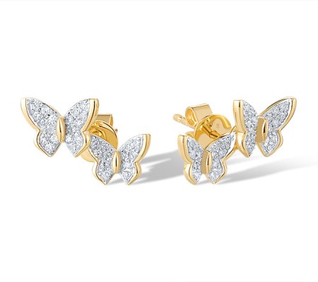 14KYW Earrings Diamond (E321046DIA14KYW)