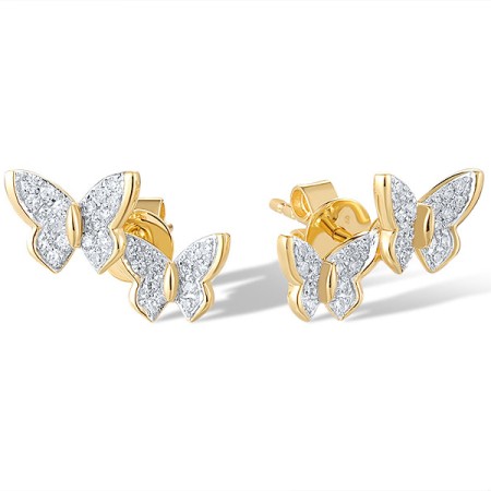 14KYW Earrings Diamond (E321046DIA14KYW)