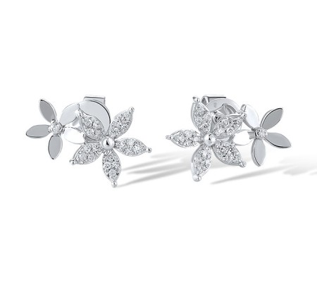 14KW Earrings Diamond (E321047DIA14KW)