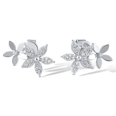 14KW Earrings Diamond (E321047DIA14KW)