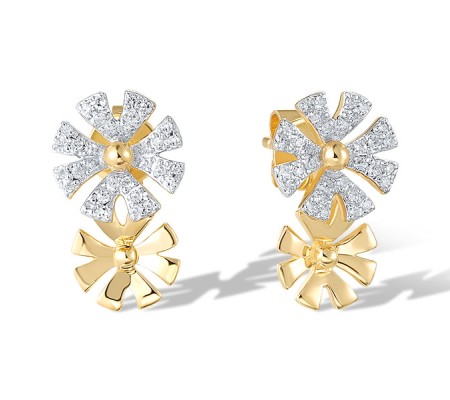 14KYW Earrings Diamond (E321048DIA14KYW)