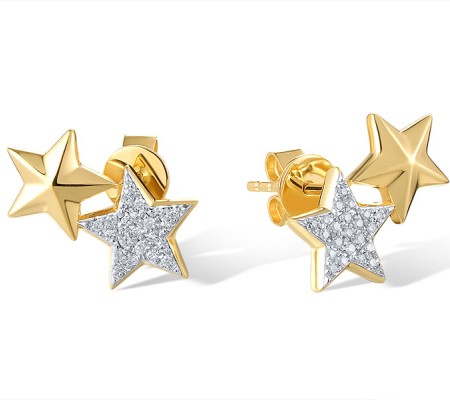 14KYW Earrings Diamond (E321049DIA14KYW)