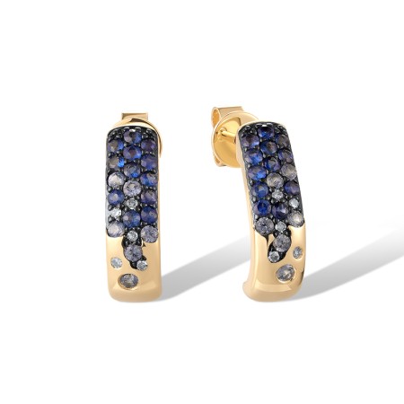 14KYB Earrings Blue Sapphire,Diamond (E321056SAP14KYB)