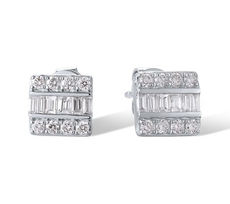 14KW Earrings Diamond (E321078DIA14KW)