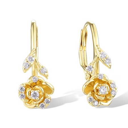 14KY Earrings Diamond (E321155DIA14KY)